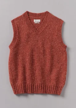 Outlet Donegal Wool Knitted Tank Knitwear