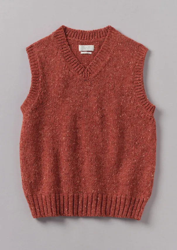 Outlet Donegal Wool Knitted Tank Knitwear
