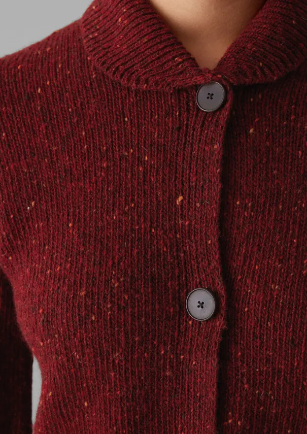 Online Donegal Wool Round Collar Cardigan Women Knitwear