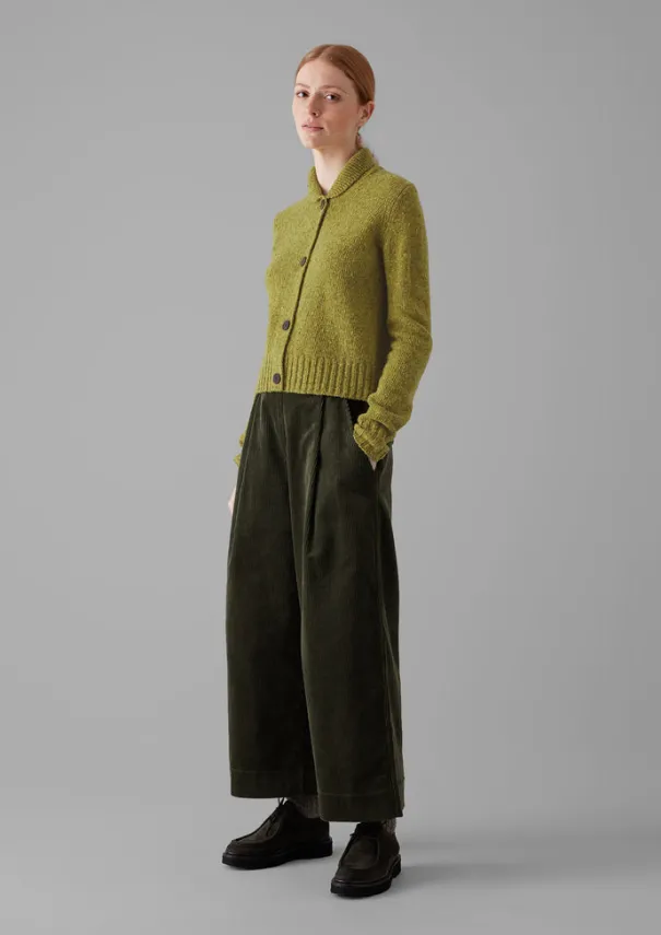 Hot Donegal Wool Round Collar Cardigan Women Knitwear