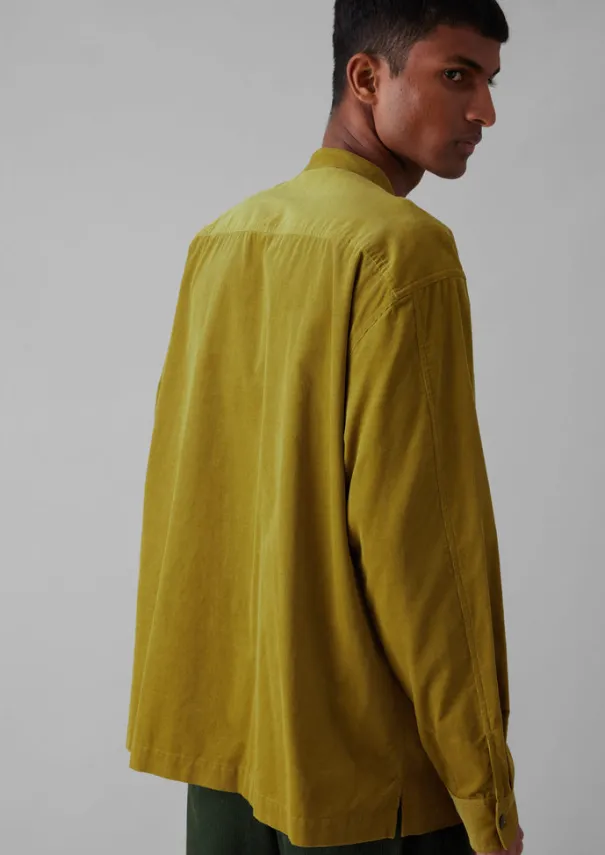 Discount Dropped Shoulder Organic Cord Grandad Shirt Cord|Shirts