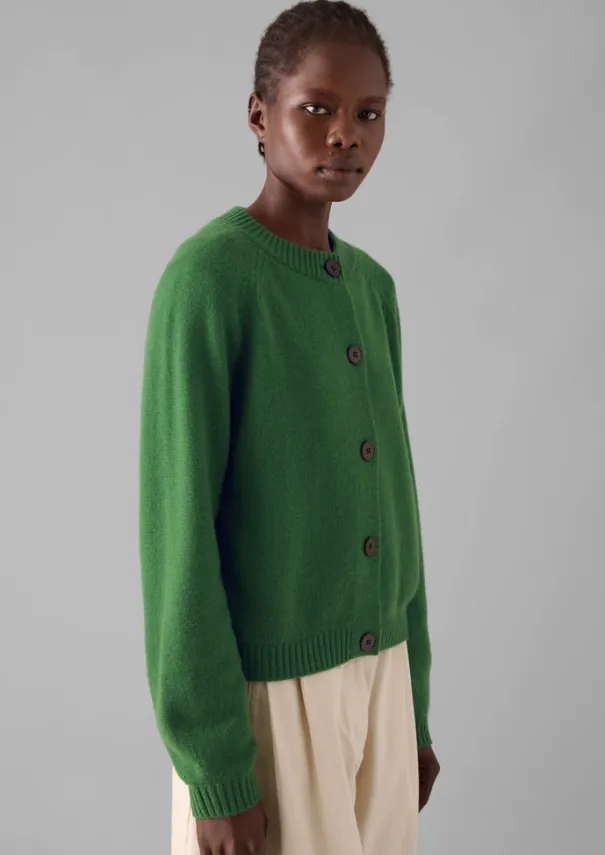 New Eden Wool Cashmere Raglan Cardigan Women Cashmere|Knitwear