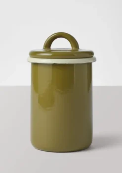 Sale Enamel Storage Jar Kitchen