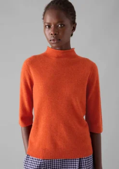 Best Fine Wool Cashmere Half Sleeve Sweater Women Cashmere|Knitwear