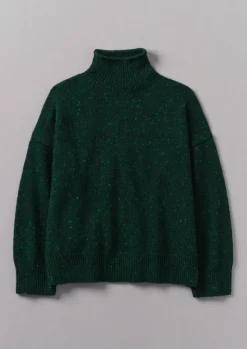 Best Flecky Wool Cashmere High Neck Sweater Women Cashmere|Knitwear