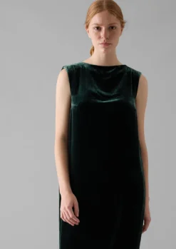 Online Fluid Silk Velvet Dress Women Velvet|Dresses