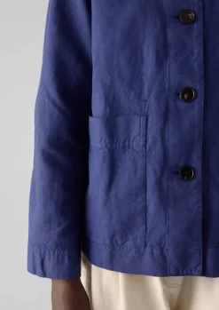 Outlet Garment Dyed Cotton Linen Jacket Women Linen|Coats & Jackets