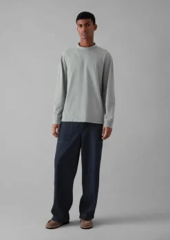 Garment Dyed Cotton Long Sleeve Tee Tops & Tees
