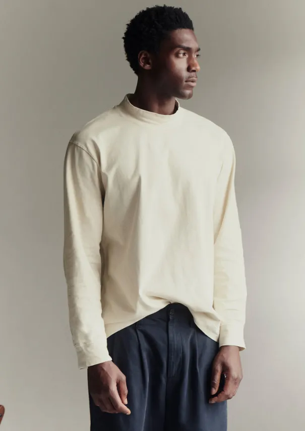 Hot Garment Dyed Cotton Long Sleeve Tee Tops & Tees