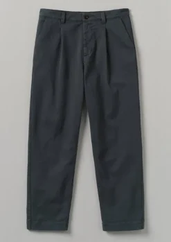 Hot Garment Dyed Cotton Pleat Trousers Workwear|Trousers