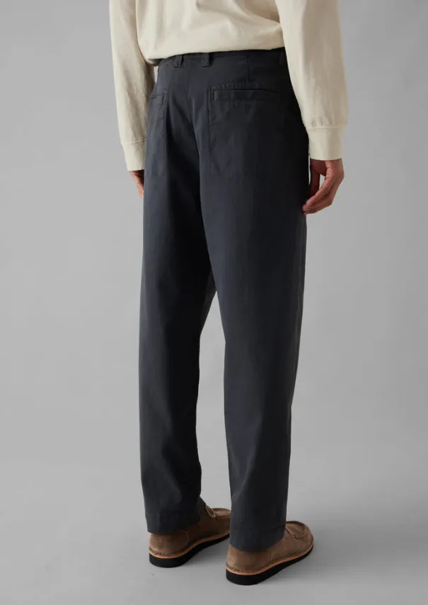 Hot Garment Dyed Cotton Pleat Trousers Workwear|Trousers