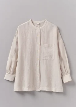 Sale Garment Dyed Linen Oversized Shirt Women Linen|Loungewear