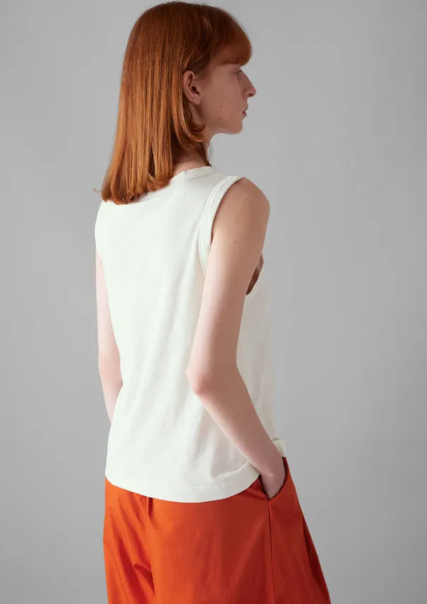 New Garment Dyed Organic Cotton Tank Top Women Jersey|Tops & Tees
