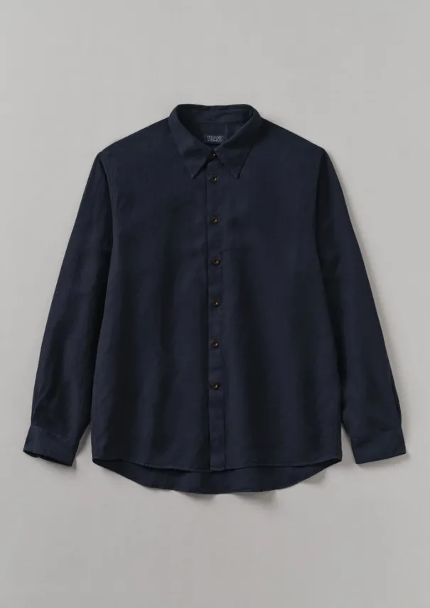 Hot Garment Dyed Point Collar Shirt Shirts