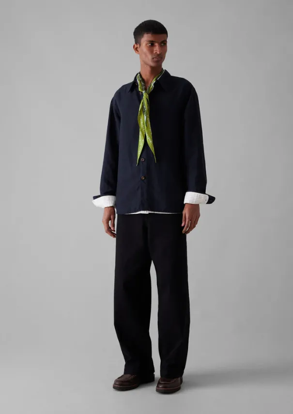 Hot Garment Dyed Point Collar Shirt Shirts