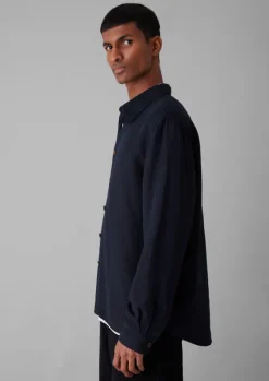 Hot Garment Dyed Point Collar Shirt Shirts