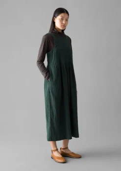 Best Gathered Waist Crinkled Cotton Dress Women Loungewear|Dresses