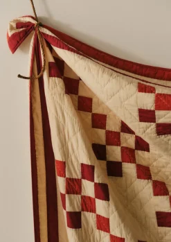 Geo Block Patchwork Cotton Quilt Textiles|Blankets & Throws