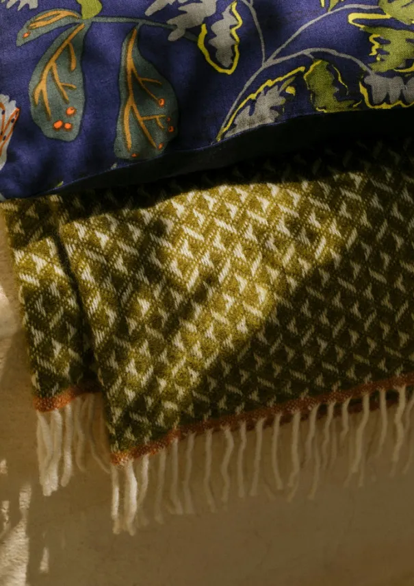 New Geo Diamond Wool Blanket Textiles|Blankets & Throws