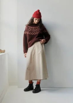 New Graphic Yoke Sweater Women Knitwear
