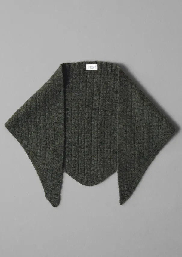 Online Grid Stitched Knitted Bandana Hats, Scarves & Gloves|Hats, Scarves & Gloves