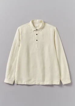 Sale Half Placket Linen Shirt Linen|Shirts