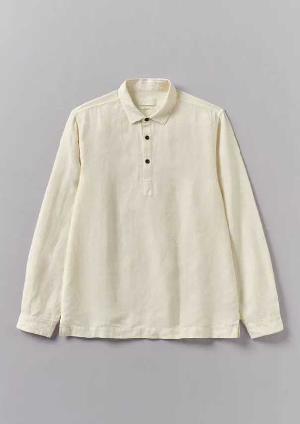 Sale Half Placket Linen Shirt Linen|Shirts