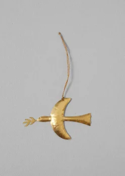 Online Hammered Metal Dove Decoration Christmas Decorations