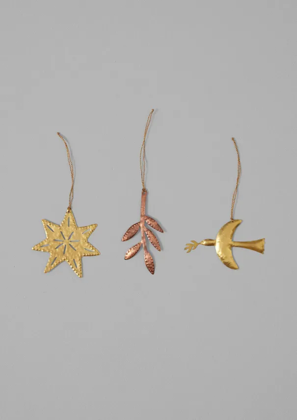 Online Hammered Metal Dove Decoration Christmas Decorations