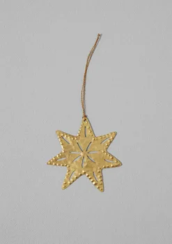 Clearance Hammered Metal Star Decoration Christmas Decorations