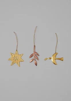 Clearance Hammered Metal Star Decoration Christmas Decorations