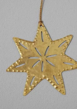 Clearance Hammered Metal Star Decoration Christmas Decorations