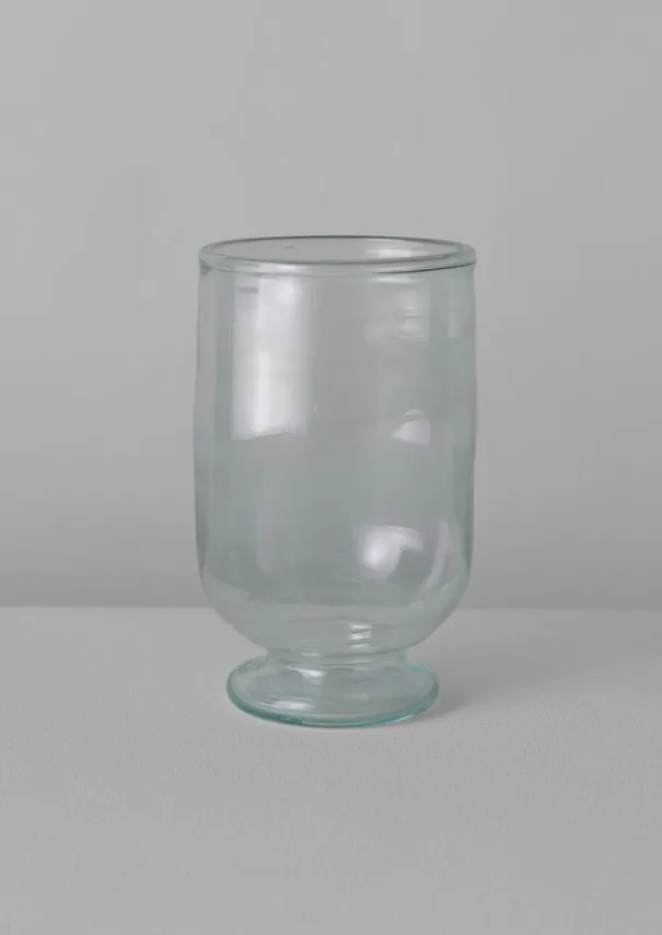 Sale Hand Blown Footed Vase Glass|Decorative Pieces