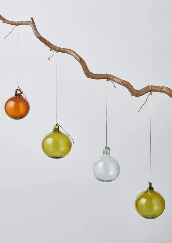 Discount Hand Blown Glass Bauble Set Glass|Christmas Decorations