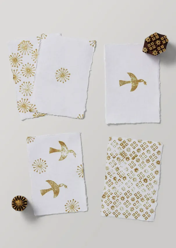 Sale Hand Carved Dove Block Printing Kit Stationery|Christmas Decorations