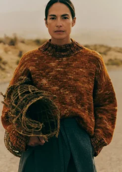 Clearance Hand Dyed Marl Sweater Women Knitwear