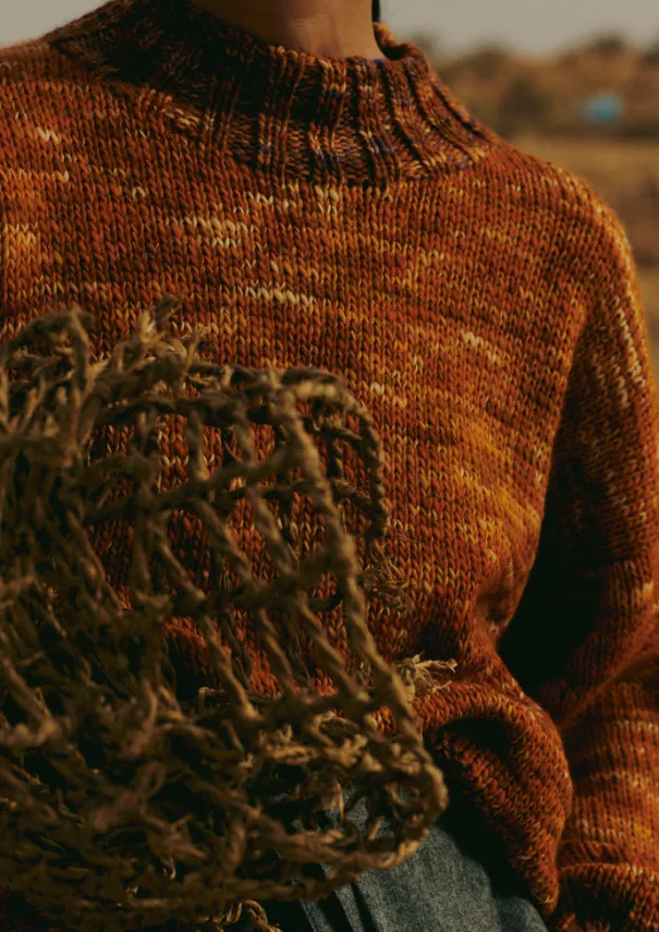 Clearance Hand Dyed Marl Sweater Women Knitwear