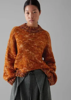 Clearance Hand Dyed Marl Sweater Women Knitwear