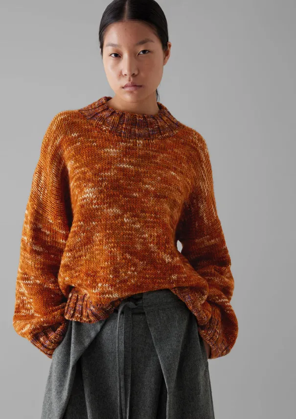 Clearance Hand Dyed Marl Sweater Women Knitwear