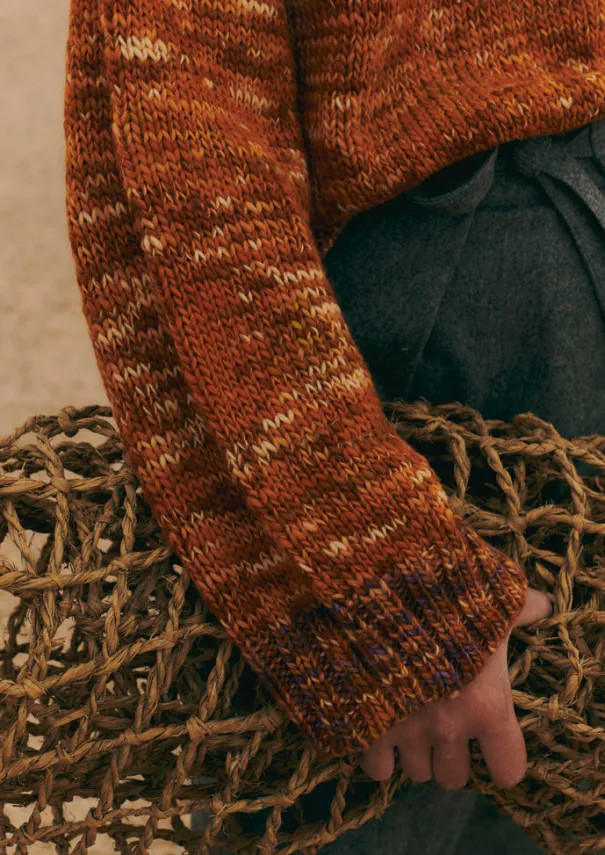 Clearance Hand Dyed Marl Sweater Women Knitwear