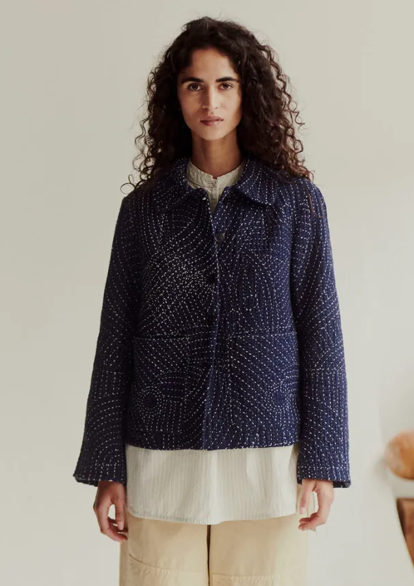 Hot Hand Embroidered Kantha Jacket Women Coats & Jackets