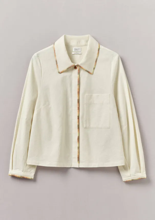 Discount Hand Embroidered Textured Cotton Shirt Women Shirts|Tops & Tees