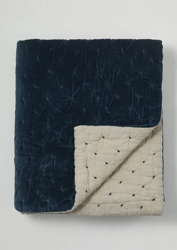 Discount Hand Quilted Velvet Throw Textiles|Blankets & Throws