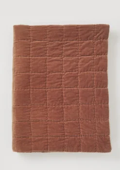 Clearance Hand Stitched Organic Velvet Quilt Textiles|Blankets & Throws