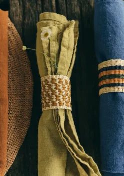 Clearance Hand Woven Iraca Napkin Rings Textiles|Kitchen