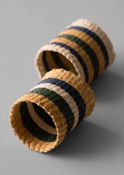 Clearance Hand Woven Iraca Napkin Rings Textiles|Kitchen