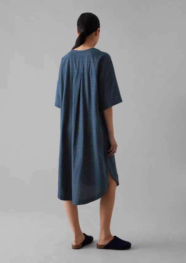 Online Hand Woven Sketched Check Nightdress Women Nightwear|Loungewear