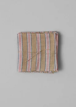 Sale Hand Woven Stripe Napkin Set Textiles|Tableware