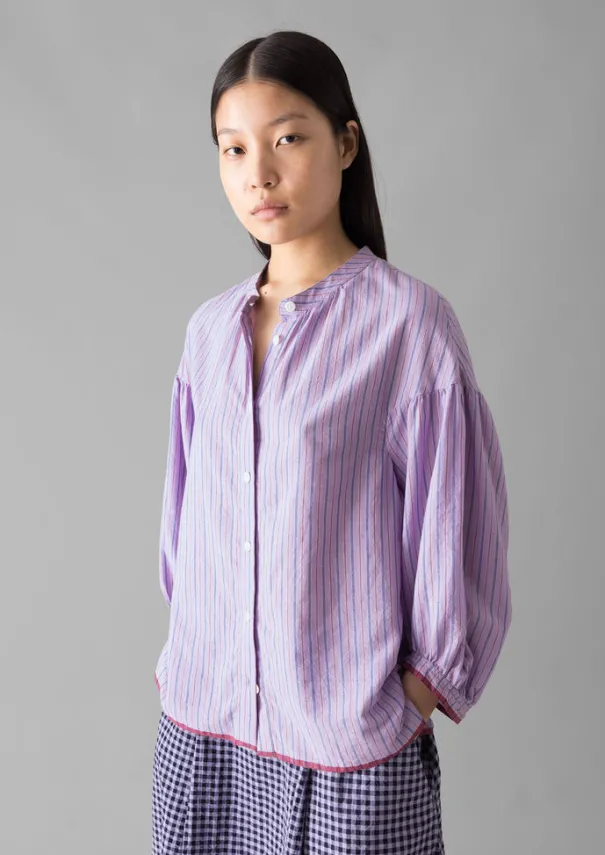 Best Harmony Stripe Hand Woven Mulmul Shirt Women Shirts|Tops & Tees