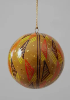 New Harp Hand Painted Bauble Christmas Decorations